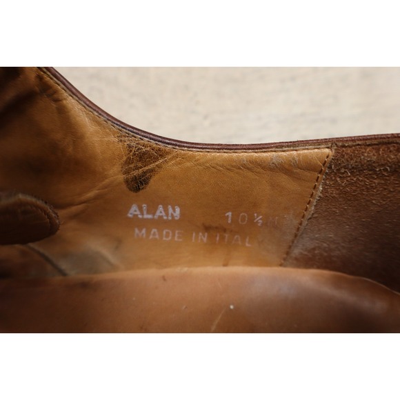 Faconnable Alan Dress Shoes Leather Split Toe Derby Brown Size 10.5 1/2 M Italy - Picture 5 of 14